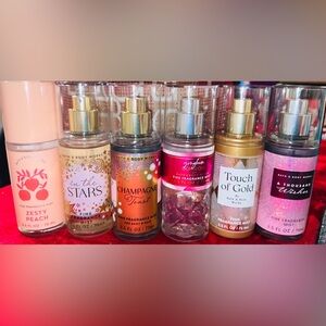 Bath & body works travel mists bundle x6 new